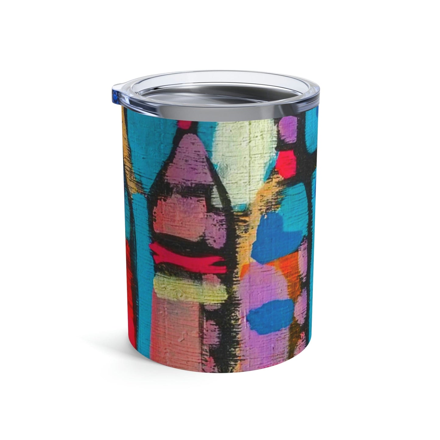 Insulated Tumbler 10oz - Sutileza Smooth Colorful Abstract Print