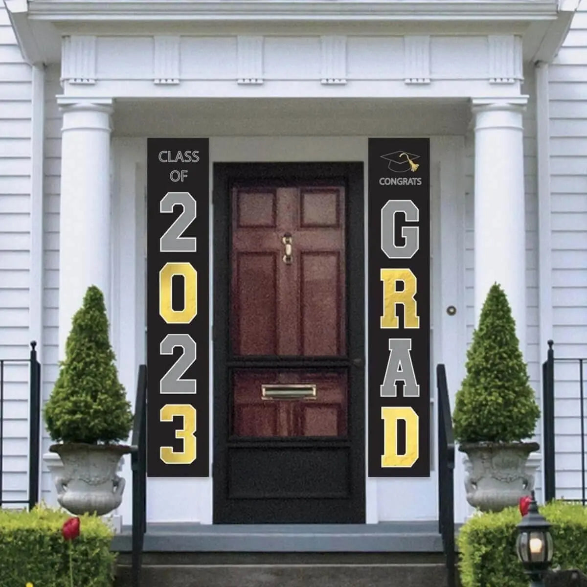 Decorative Grad 2023 Hanging Flags