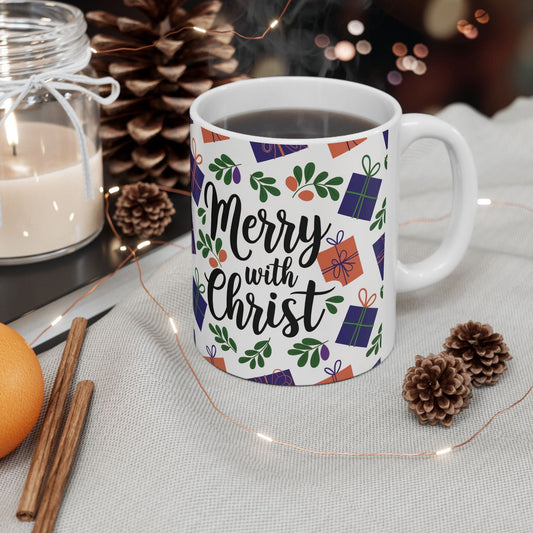 Ceramic Gift Mug - Merry with Christ