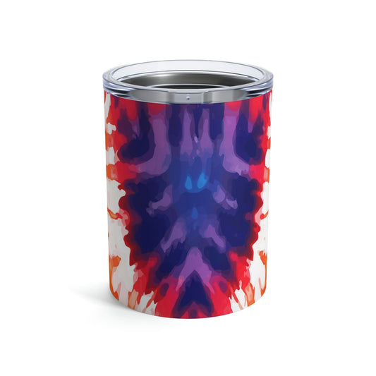 Insulated Tumbler 10oz - Psychedelic Rainbow Tie Dye