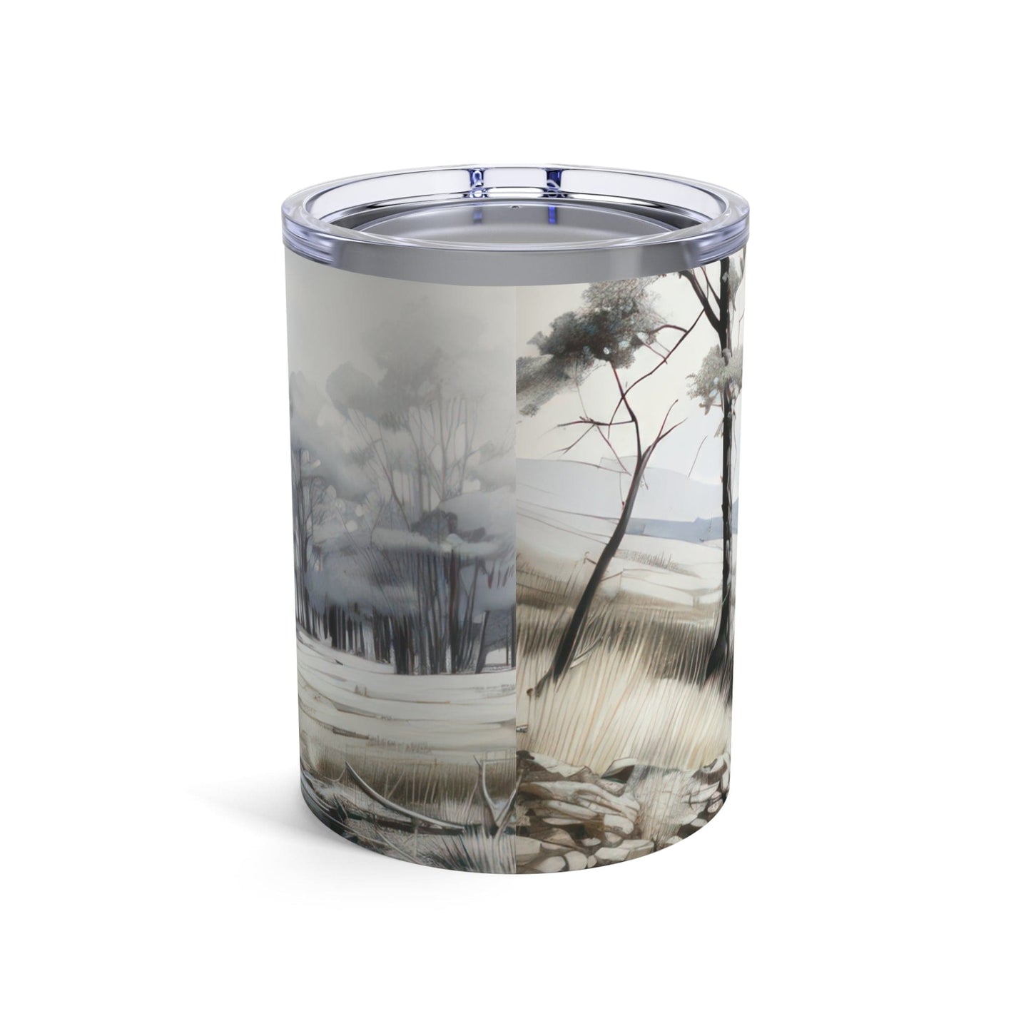 Insulated Tumbler 10oz Still Waters Watercolor Peaceful Lake Print