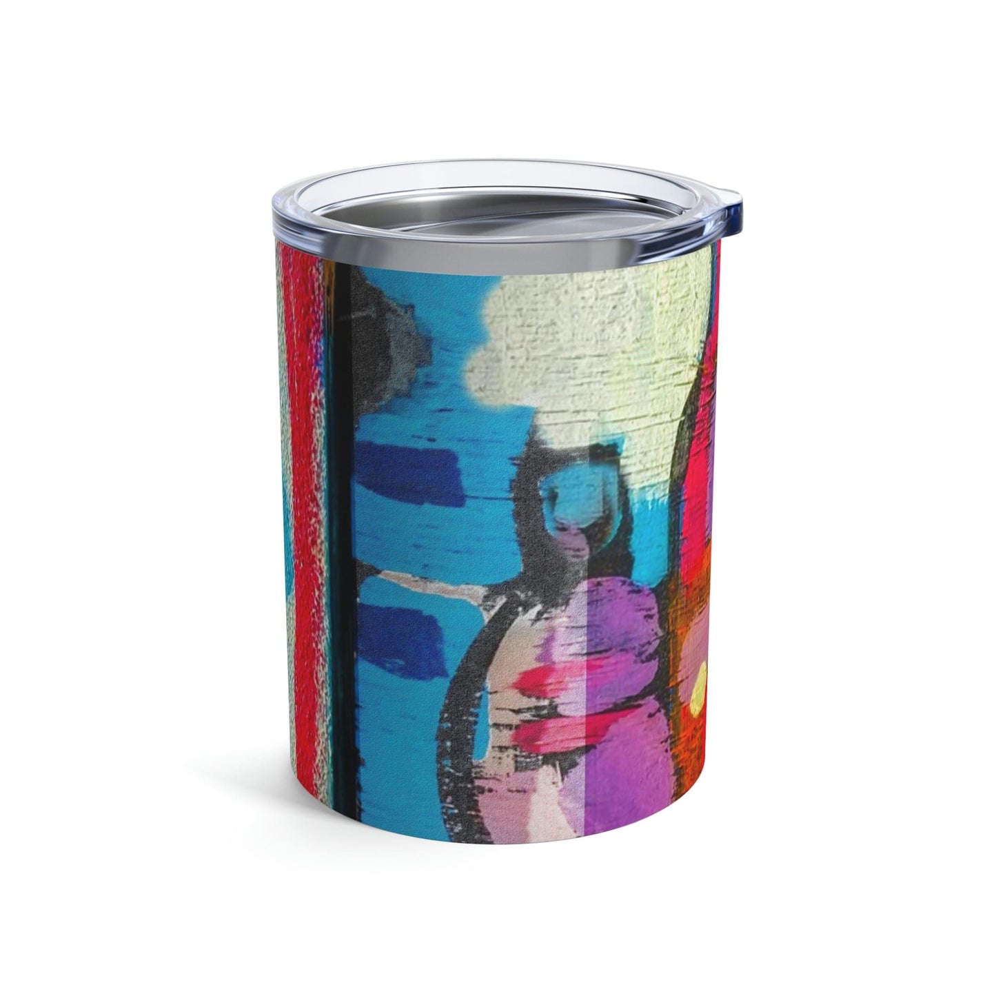 Insulated Tumbler 10oz - Sutileza Smooth Colorful Abstract Print