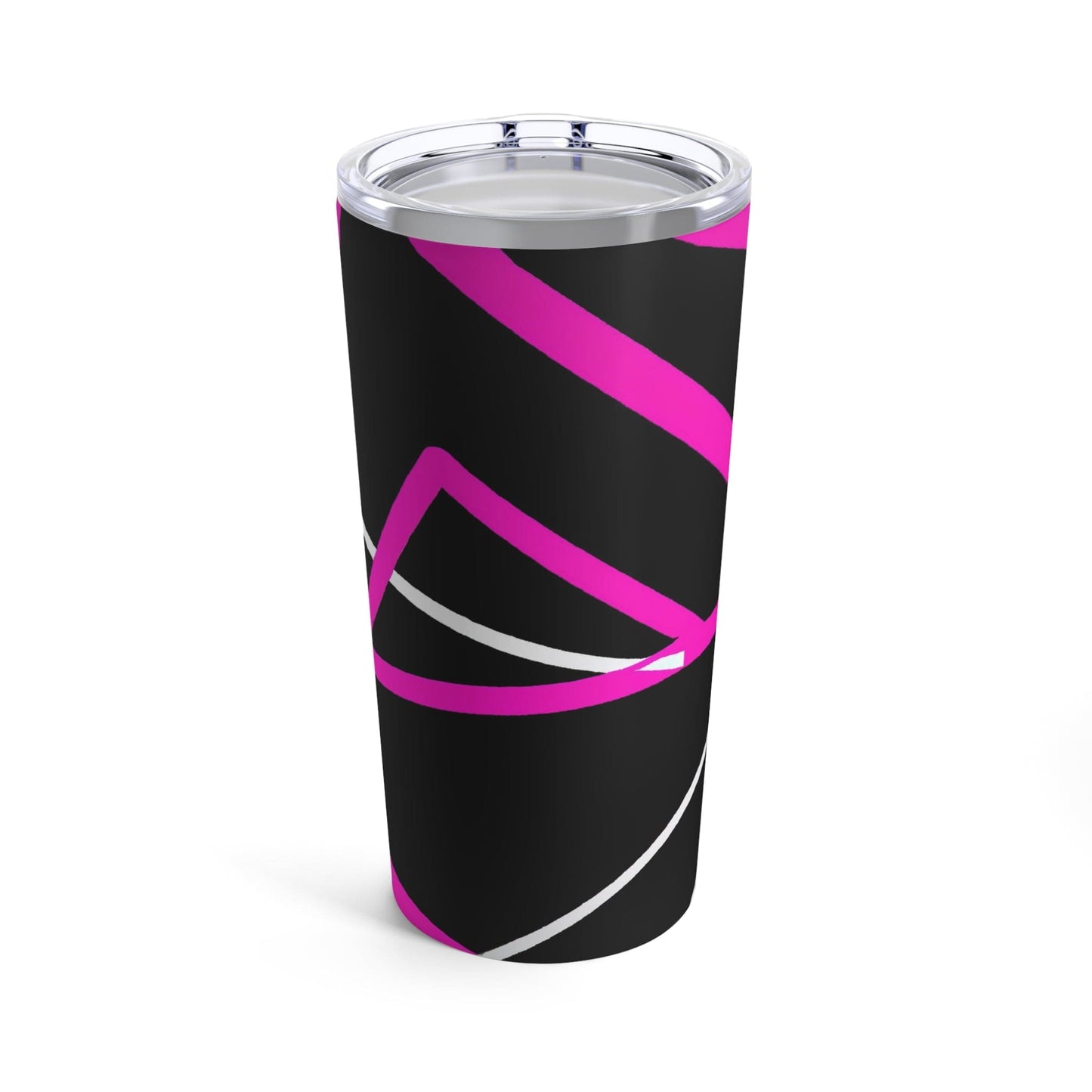 Insulated Tumbler 20oz Black and Pink Pattern