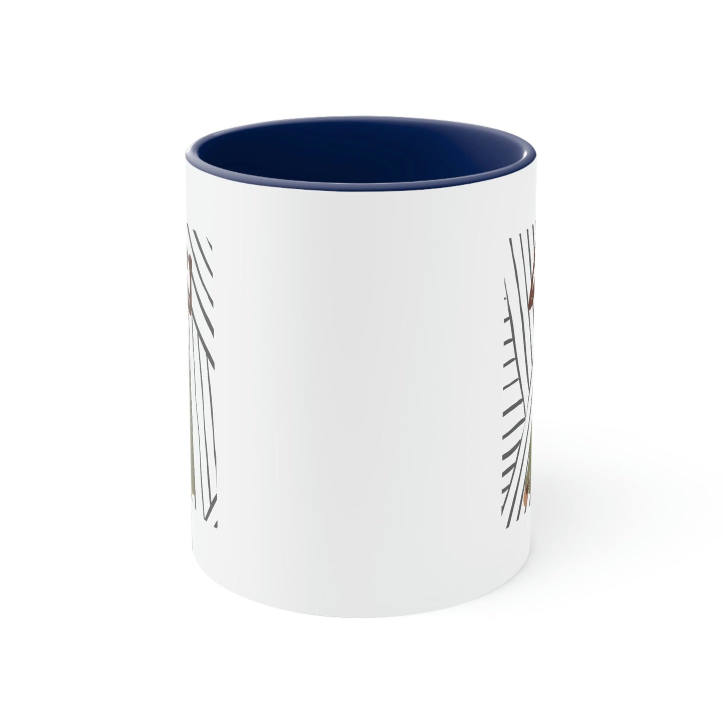 Two-tone Accent Ceramic Mug 11oz - Say it Soul - its Her Groove Thing Positive Inspiration