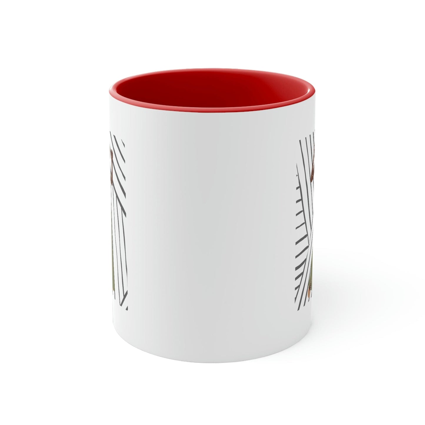 Two-tone Accent Ceramic Mug 11oz - Say it Soul - its Her Groove Thing Positive Inspiration