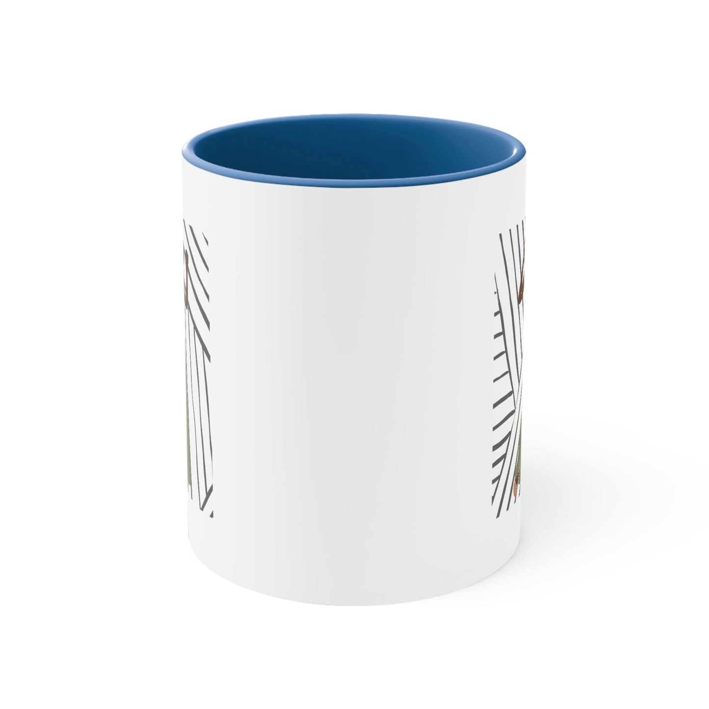 Two-tone Accent Ceramic Mug 11oz - Say it Soul - its Her Groove Thing Positive Inspiration