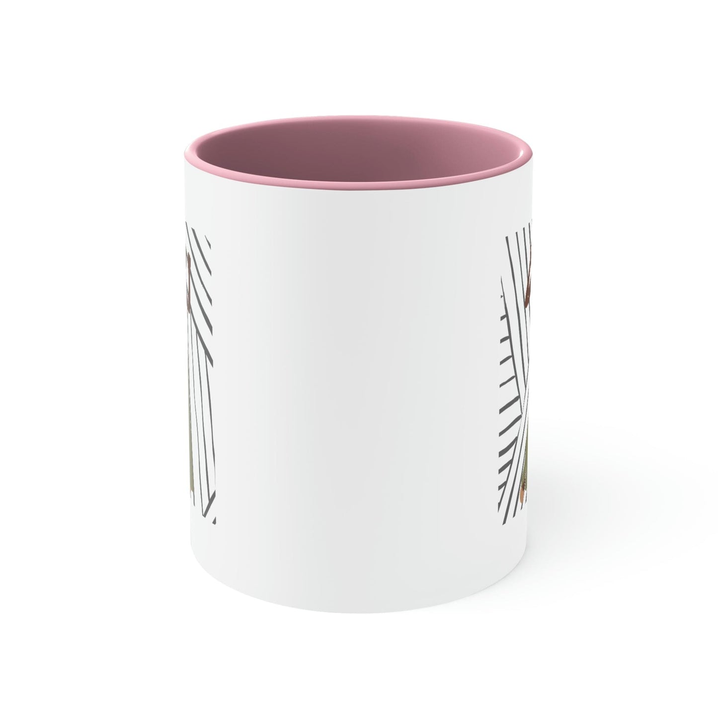 Two-tone Accent Ceramic Mug 11oz - Say it Soul - its Her Groove Thing Positive Inspiration