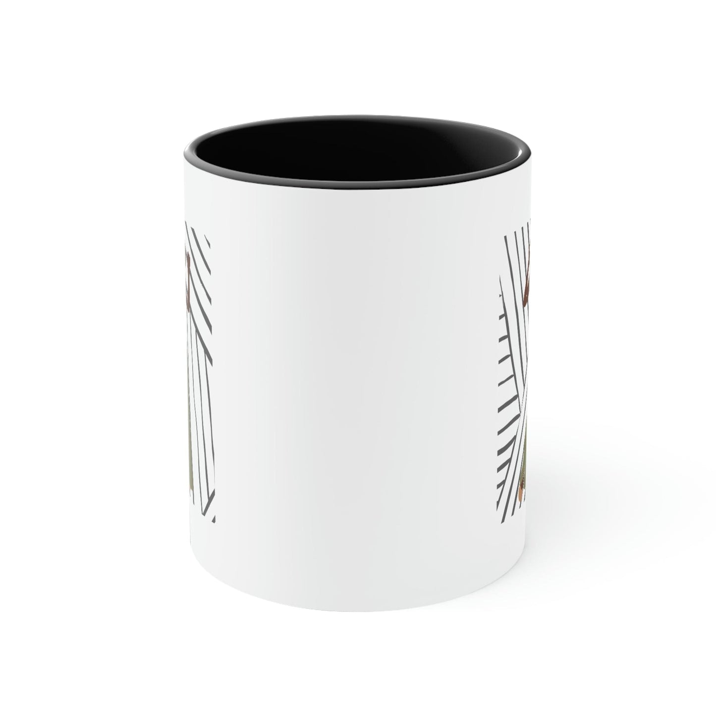 Two-tone Accent Ceramic Mug 11oz - Say it Soul - its Her Groove Thing Positive Inspiration